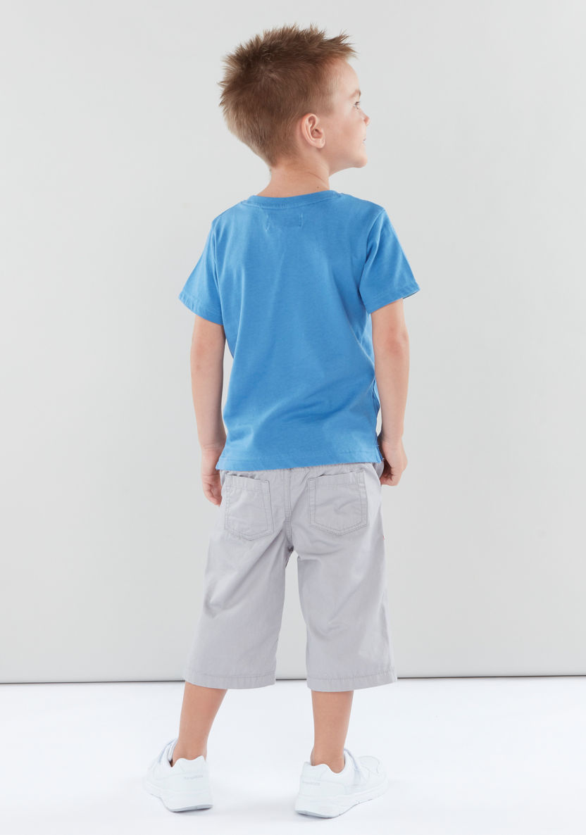 Juniors Solid Shorts with Pocket Detail and Drawstring-Shorts-image-2