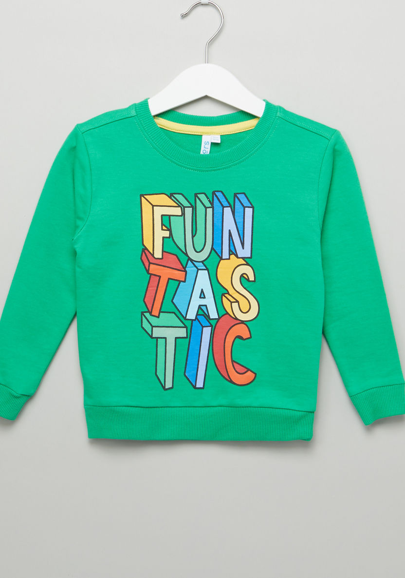 Juniors Printed Long Sleeves Pullover-Sweaters and Cardigans-image-0