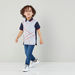 Juniors Tipping Detail Polo Neck Short Sleeves T-shirt-T Shirts-thumbnail-3