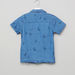 Juniors Printed Short Sleeves Denim Shirt-Shirts-thumbnail-2