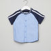 Juniors Striped Raglan Sleeves Shirt-Shirts-thumbnail-0