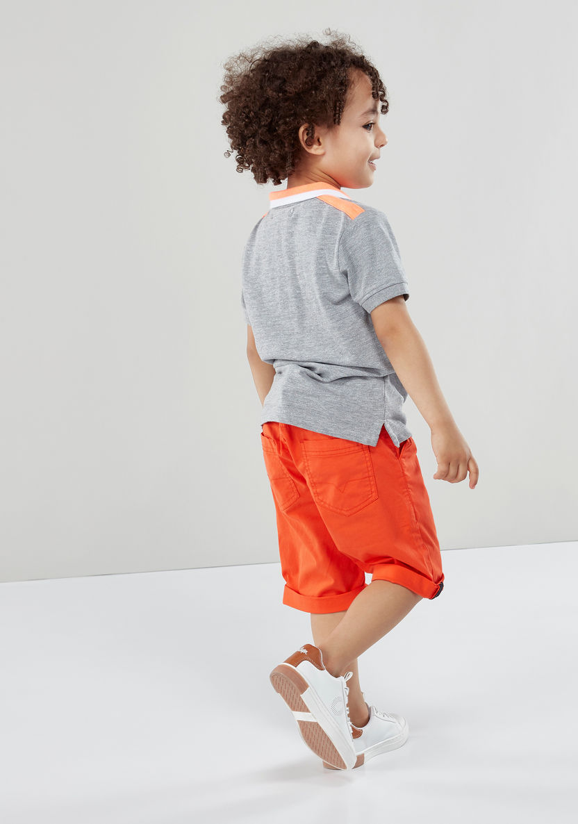 Juniors Pocket Detail Shorts with Rolled Up Hem-Shorts-image-2
