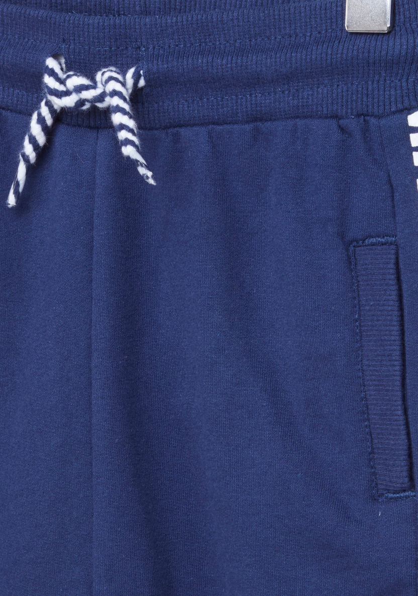 Juniors Printed Short Sleeves T-shirt with Drawstring Jog Pants-Clothes Sets-image-5