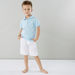 Juniors Solid T-shirt with Polo Neck and Short Sleeves-T Shirts-thumbnail-0