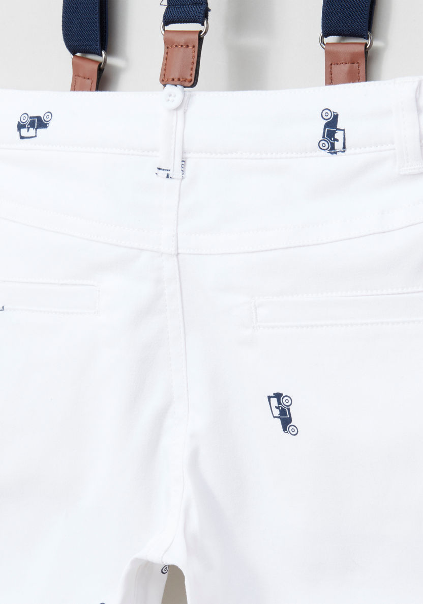 Juniors Pocket Detail Shorts with Suspenders-Shorts-image-3