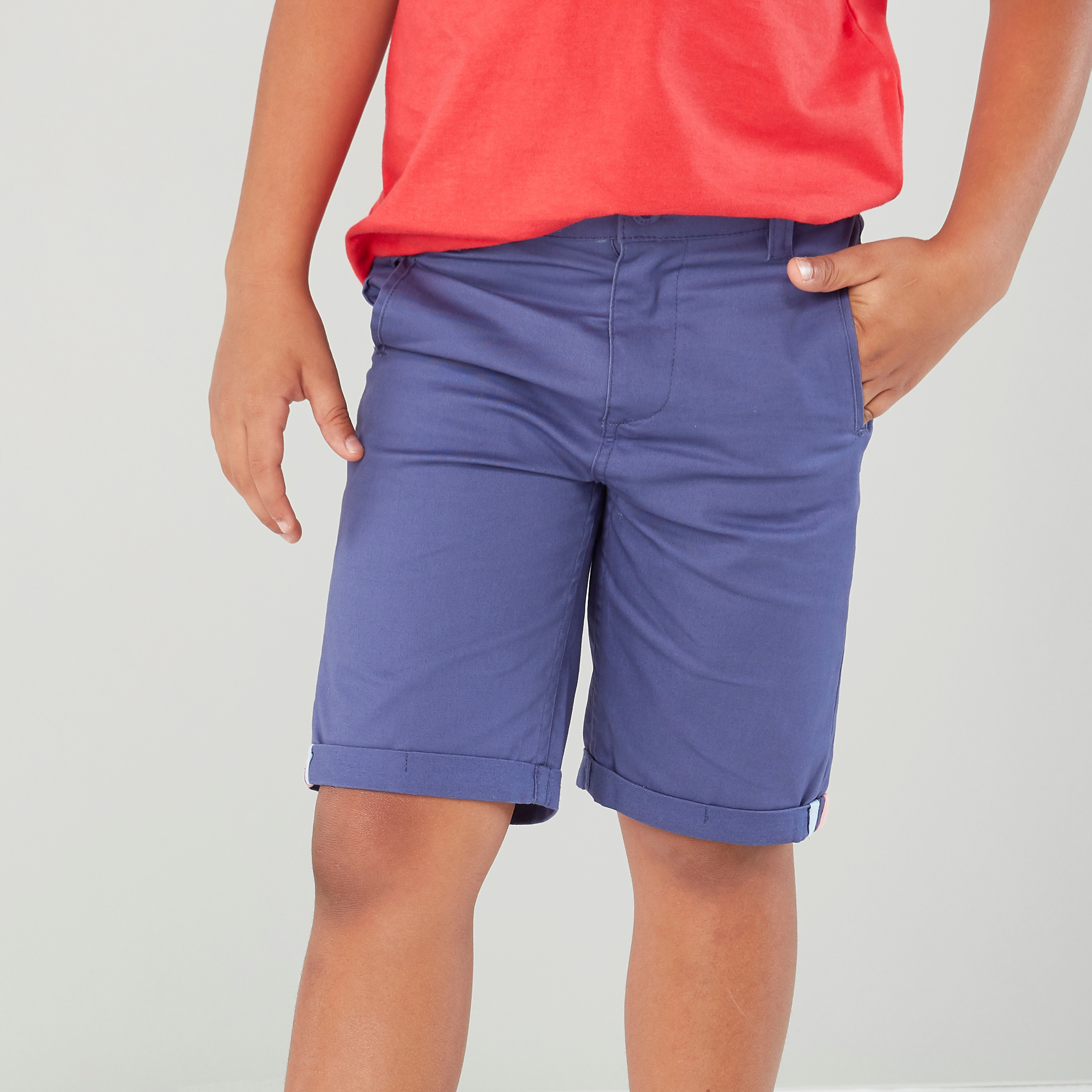 Juniors knee shop length shorts