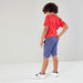 Juniors Solid Coloured Knee Length Shorts with 4-Pocket-Shorts-thumbnail-3