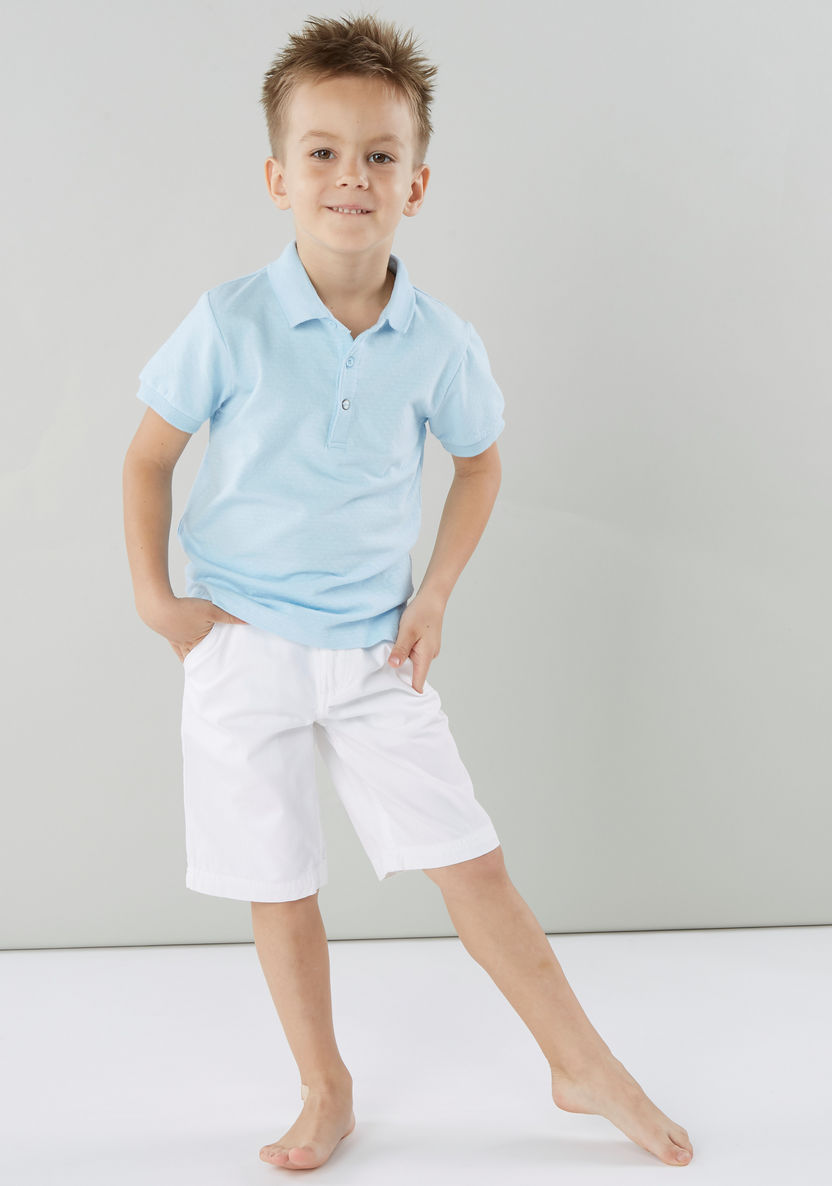 Juniors Solid Shorts with Pocket Detail-Shorts-image-1