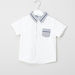 Juniors Short Sleeves Shirt with Stitch Detail Shorts-Clothes Sets-thumbnail-1