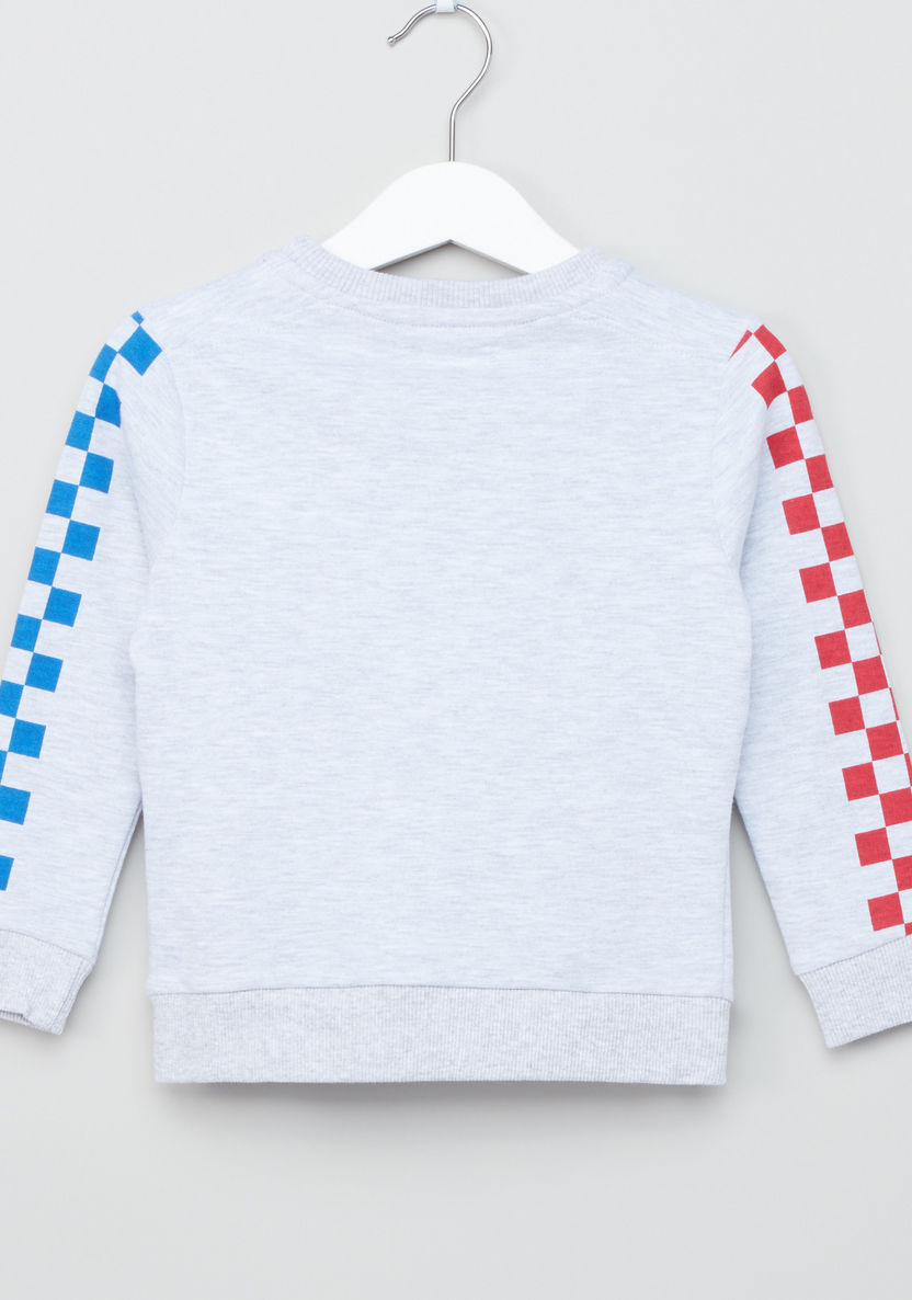 Juniors Printed Long Sleeves Sweatshirt-Sweaters and Cardigans-image-2