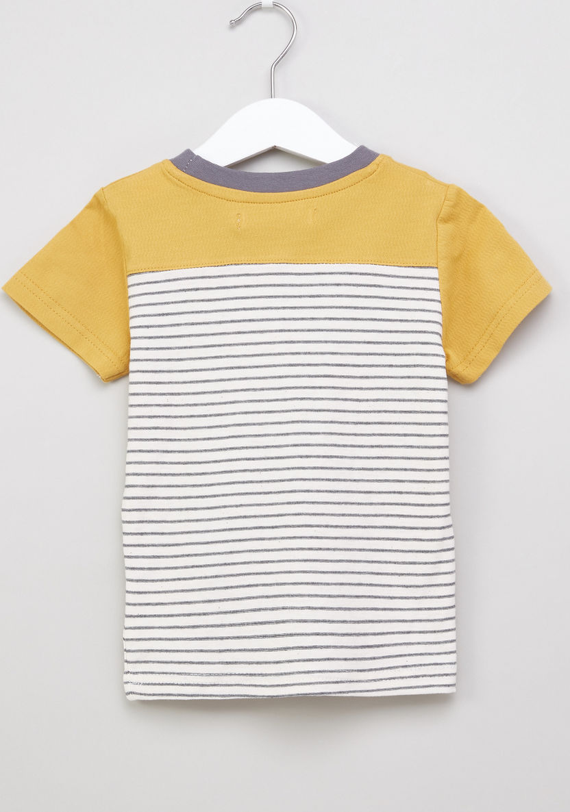 Eligo Striped Chest Pocket T-shirt-T Shirts-image-2