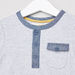 Eligo Striped Round Neck Short Sleeves T-shirt-T Shirts-thumbnail-1