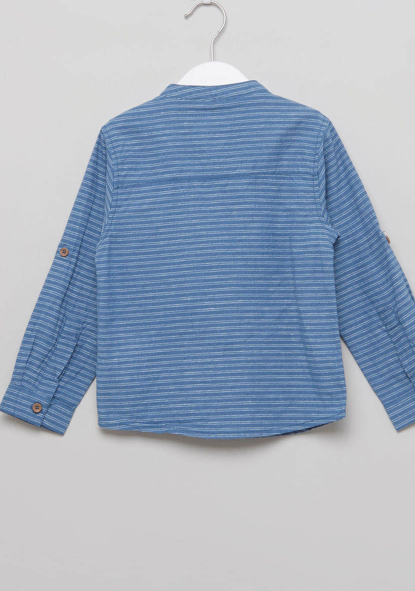 Eligo Striped Long Sleeves T-shirt-T Shirts-image-2