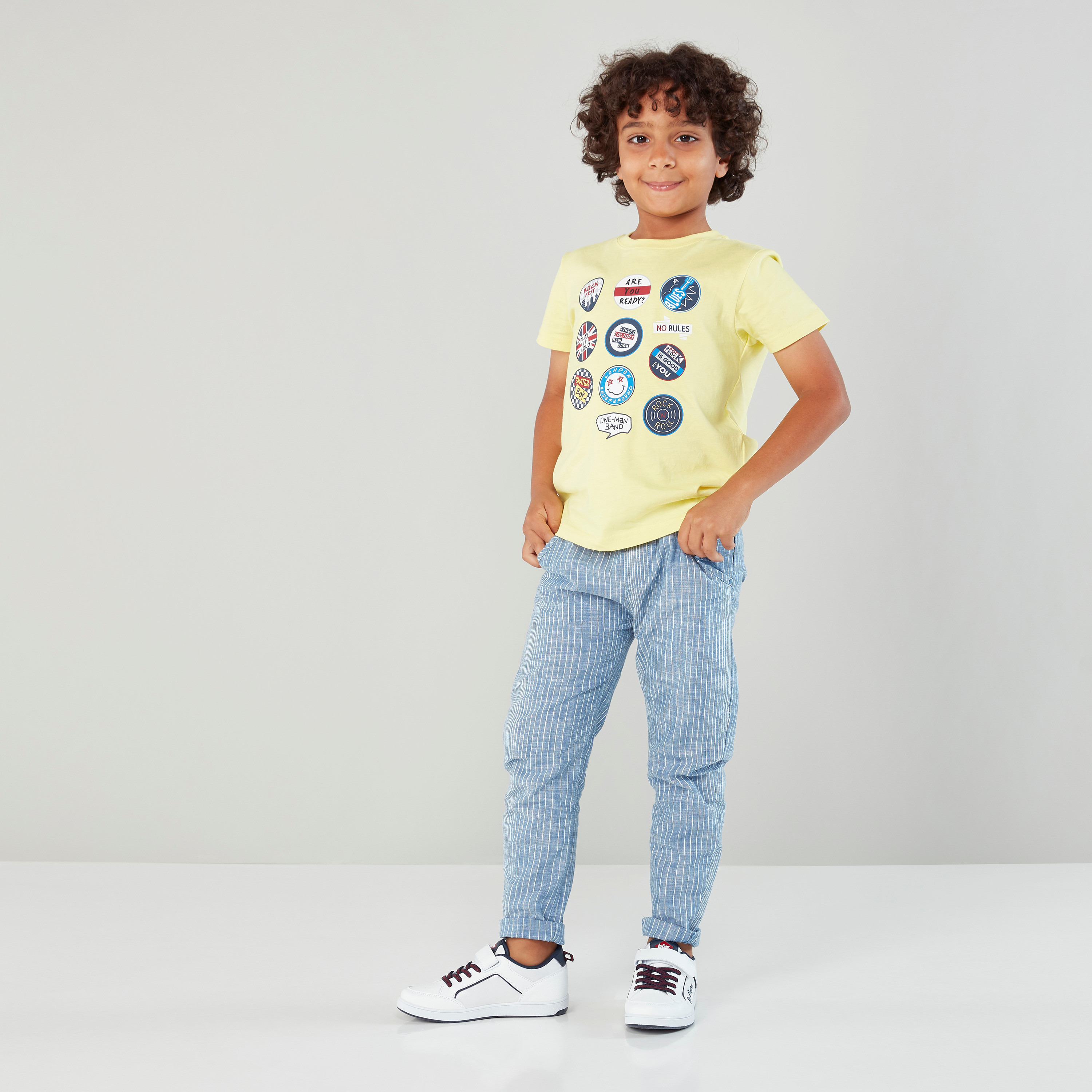 Eligo Striped Full length Pants with Tie-up Closure-cpbaby-clothing-boys-bottoms-pants-image-4