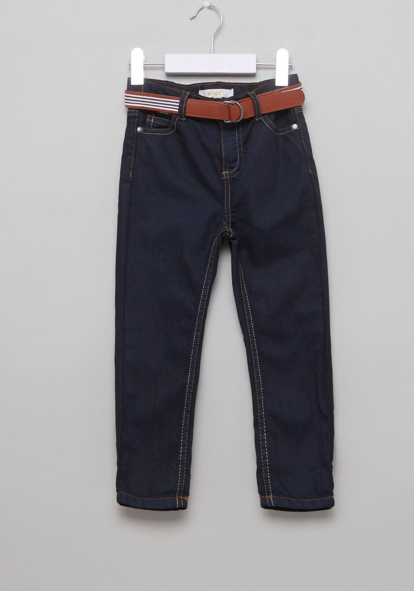 Eligo Stitch Detail Jeans with Pockets-Jeans-image-0