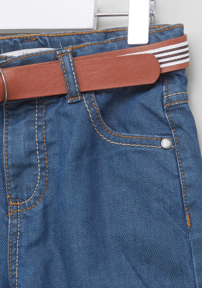 Eligo Pocket Detail Jeans with Belt-Jeans-image-1