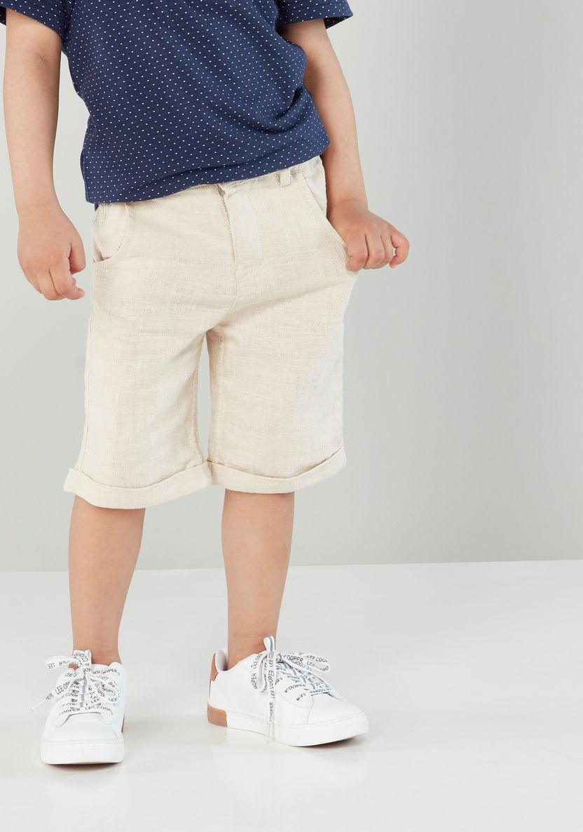Eligo Solid Shorts with Pocket Detail-Shorts-image-2