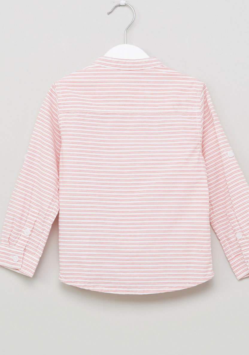 Eligo Striped Shirt with Pocket Detail Pants-Clothes Sets-image-3