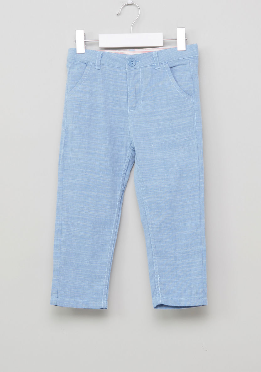Eligo Striped Shirt with Pocket Detail Pants-Clothes Sets-image-4