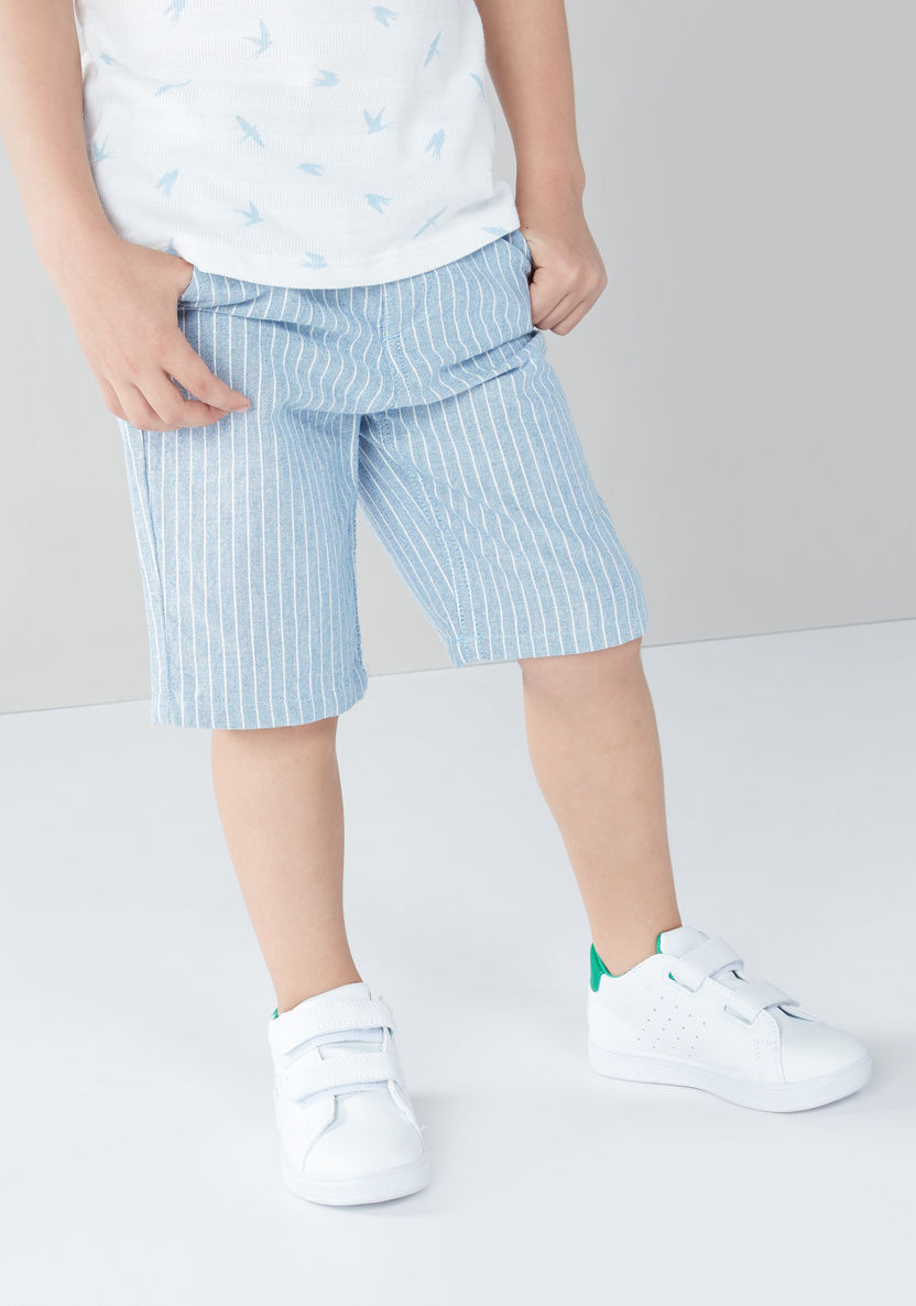 Eligo Printed T-shirt with Striped Shorts-Clothes Sets-image-3