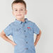Lee Cooper Printed Shirt with Short Sleeves and Chest Pocket Detail-Shirts-thumbnail-0
