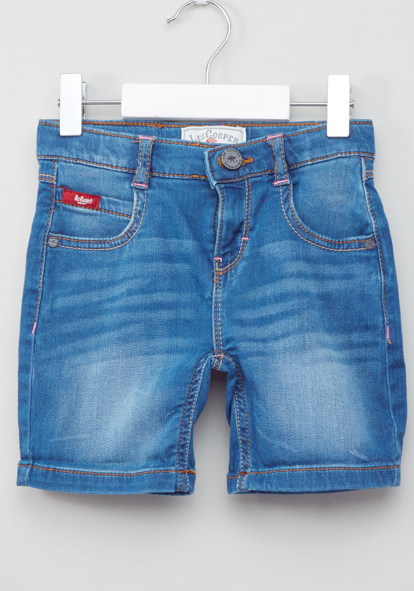 Lee Cooper Pocket Detail Denim Shorts-Shorts-image-0