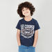 Lee Cooper Printed Round Neck T-shirt with Denim Shorts-Clothes Sets-thumbnail-2