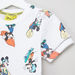 Mickey Mouse Printed Short Sleeves T-shirt with Shorts-Clothes Sets-thumbnail-2
