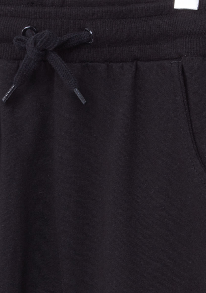 Looney Tunes Printed Sweatshirt with Pocket Detail Jog Pants-Clothes Sets-image-4