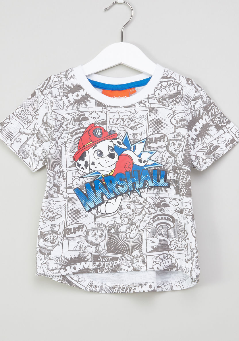 PAW Patrol Printed T-shirt with Shorts-Clothes Sets-image-1