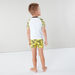 Minions Printed Raglan Sleeves Swimwear T-shirt with Shorts-Clothes Sets-thumbnail-1