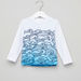 Juniors Printed Long Sleeves Swim T-shirt-Swimwear-thumbnail-0