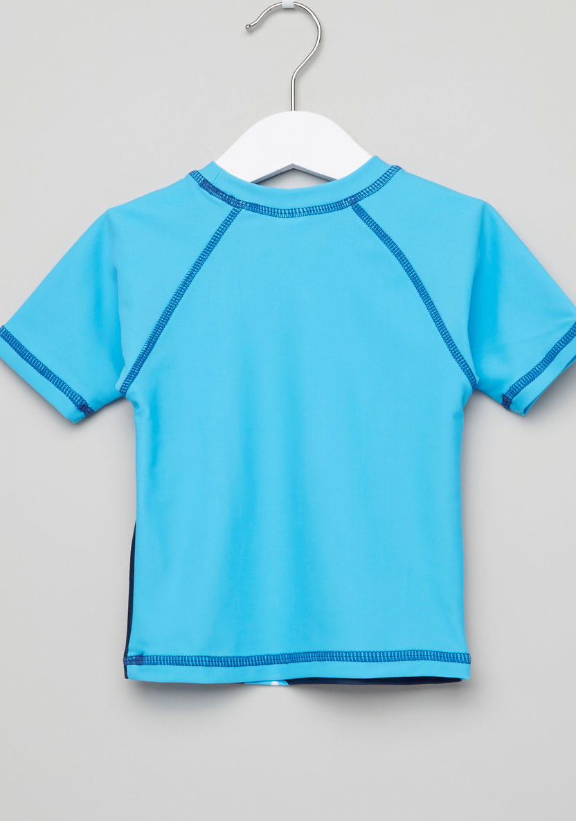 Juniors Printed Rash Guard T-shirt-Swimwear-image-2
