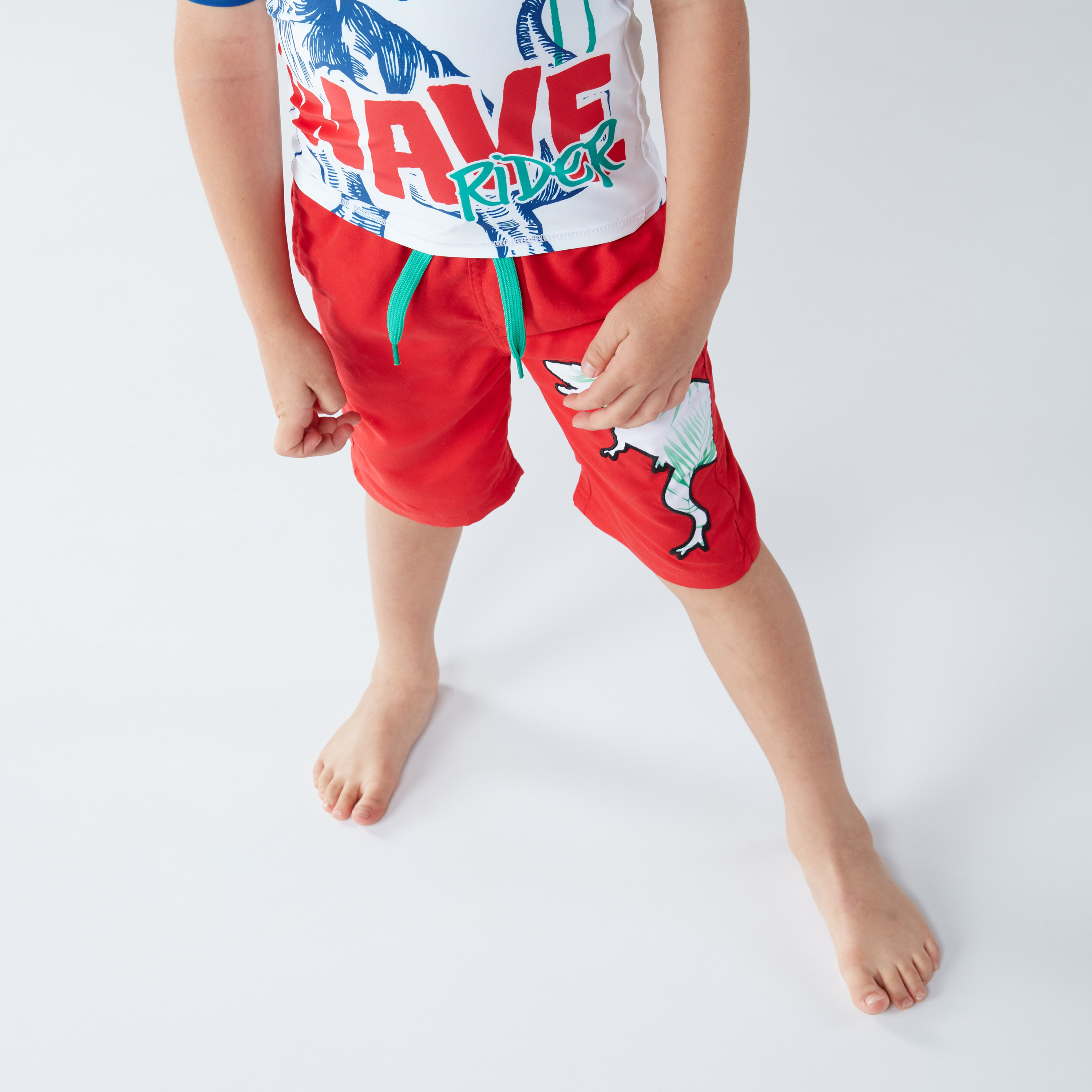 Buy Juniors Printed Board Shorts with Drawstring Online Babyshop KSA