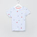 Juniors Striped Short Sleeves T-shirt-T Shirts-thumbnail-0
