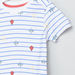 Juniors Striped Short Sleeves T-shirt-T Shirts-thumbnail-1