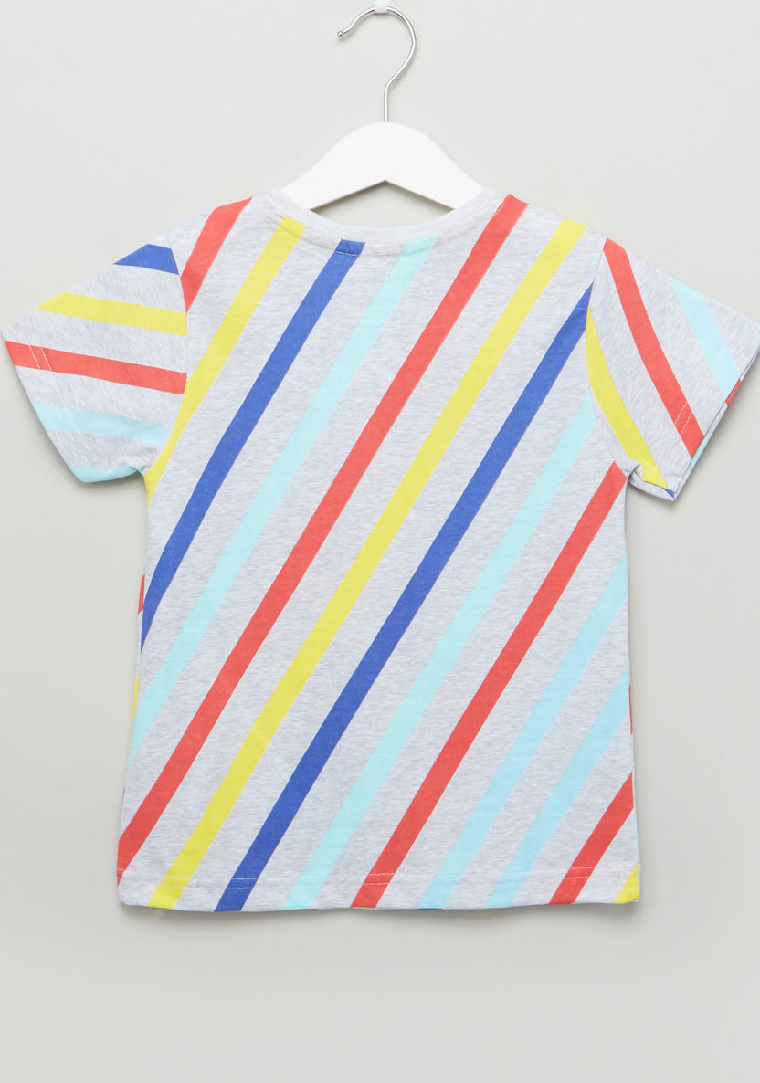 Juniors Striped Short Sleeves T-shirt-T Shirts-image-2