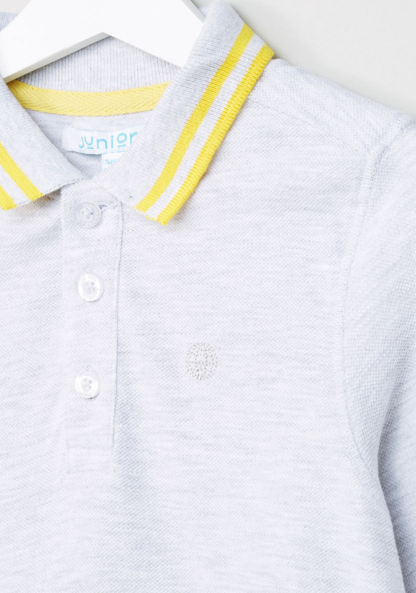 Juniors Polo Neck Long Sleeves T-shirt-T Shirts-image-1