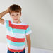 Juniors Striped Short Sleeves T-shirt-T Shirts-thumbnail-2
