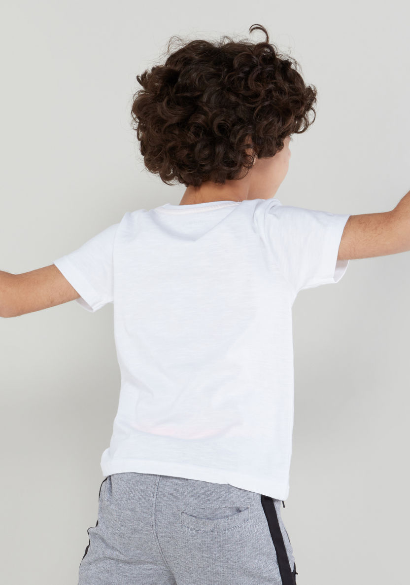 Juniors Pocket Detail Round Neck Short Sleeves T-shirt-T Shirts-image-3