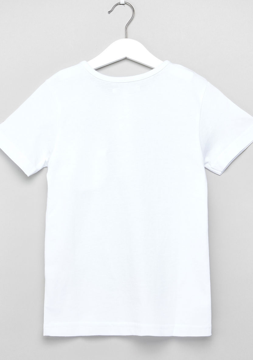 Juniors Henley Neck Short Sleeves T-shirt-T Shirts-image-2