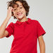 Juniors Polo Neck Short Sleeves T-shirt-T Shirts-thumbnail-0