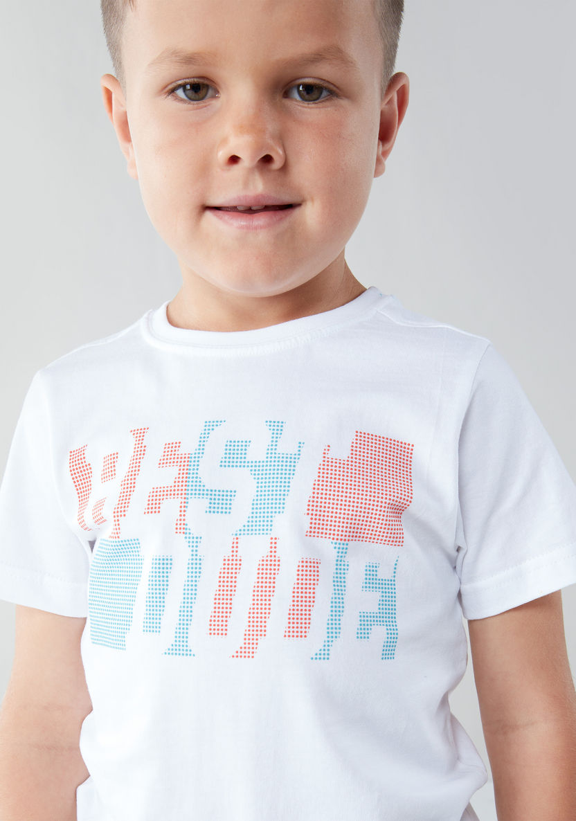 Juniors Graphic Printed Round Neck T-shirt-T Shirts-image-3