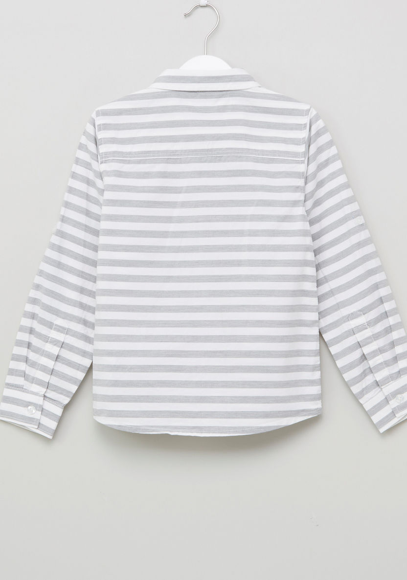 Juniors Striped Long Sleeves Shirt-Shirts-image-2