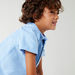 Juniors Short Sleeves Chest Pocket Detail Shirt-Shirts-thumbnail-3
