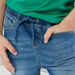 Juniors Denim Shorts with Pocket Detail and Drawstring-Shorts-thumbnail-3