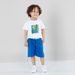 Juniors Printed Short Sleeves T-shirt with Shorts-Clothes Sets-thumbnail-0