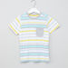 Juniors Striped Short Sleeves T-shirt-T Shirts-thumbnail-0