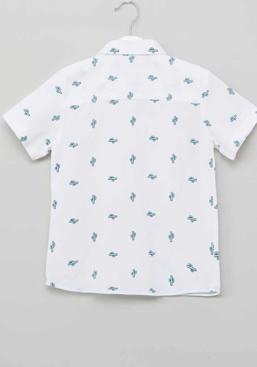 Juniors Embroidered Short Sleeves Shirt-Shirts-image-2