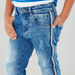 Denim Pants with 4-Pocket and Button Closure-Jeans-thumbnail-3